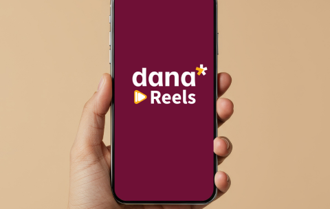 Beige Minimalist Hand Holding Phone Mockup Instagram Post